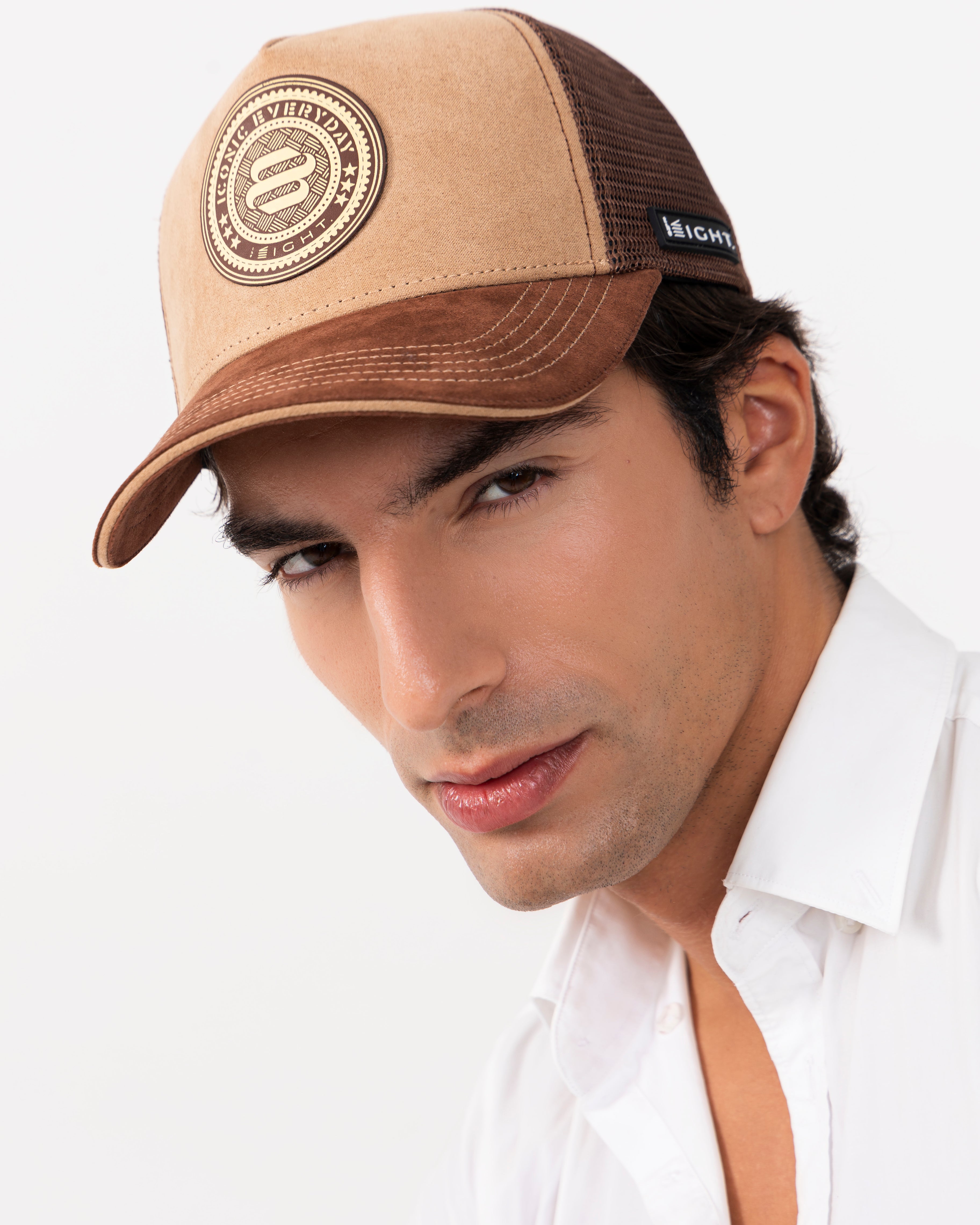 Thrill Brown Suede Trucker Cap