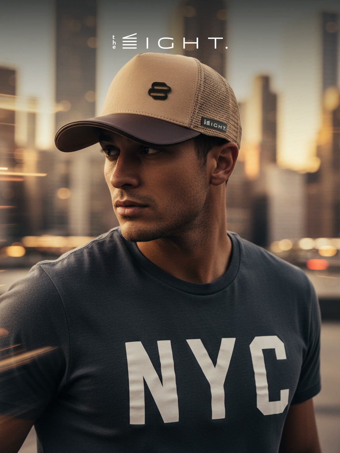 Downtown Brown Leather Trucker Cap