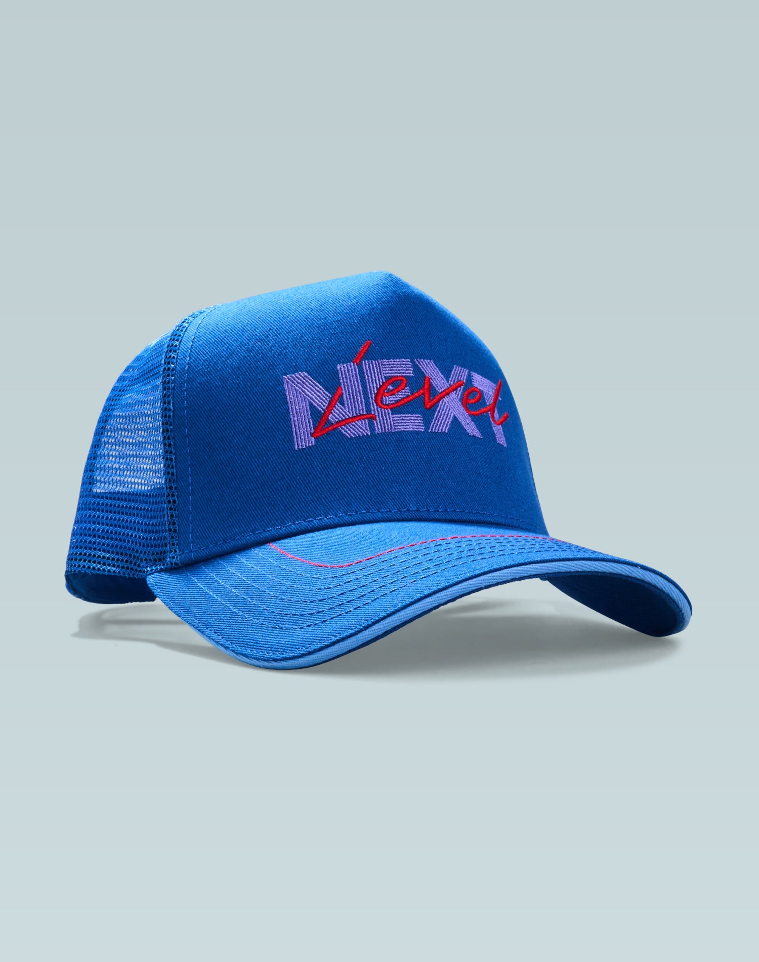 Resilient Blue Cotton Trucker Cap