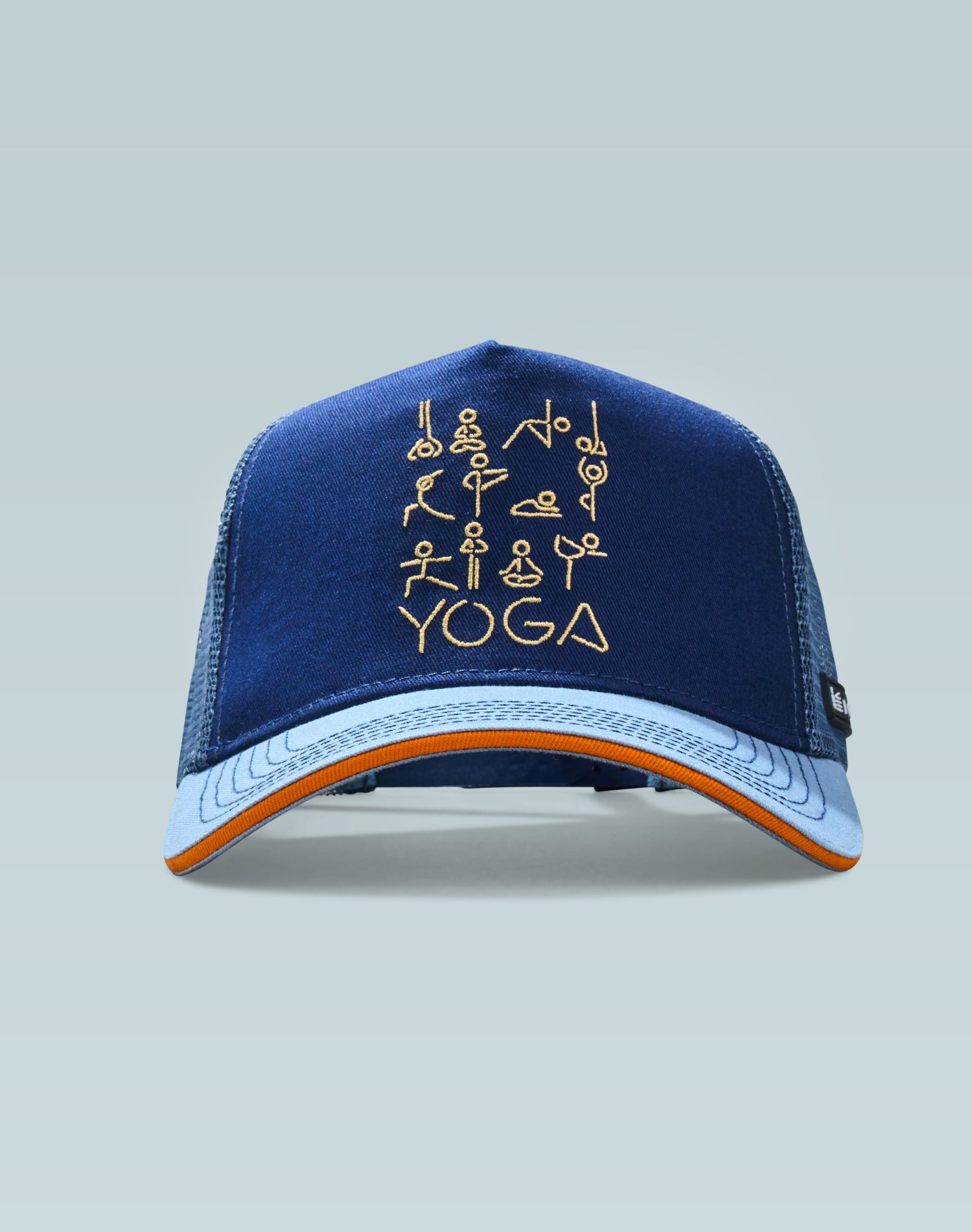 Yoga, Glo, Repeat! Blue Cotton Trucker Cap