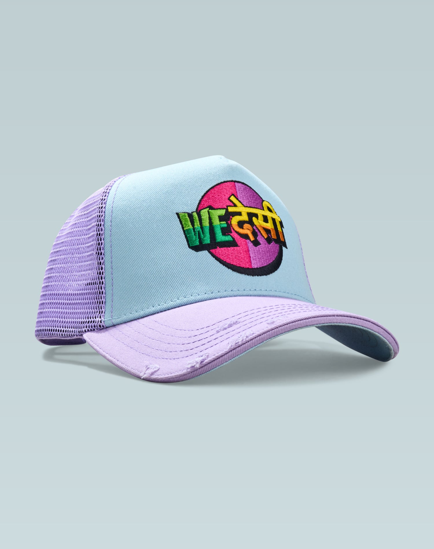 Desi & Proud Blue and Purple Cotton Trucker Cap