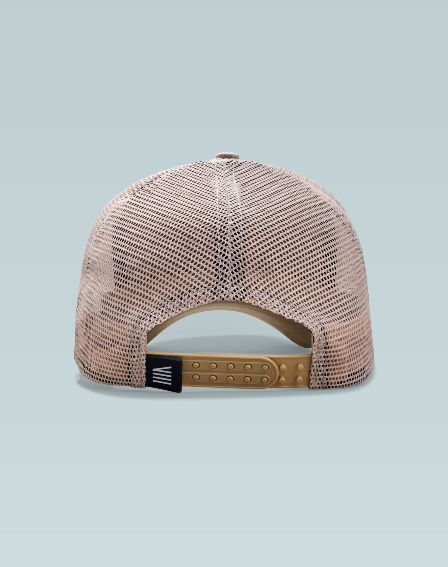 Everyday I’m Hustlin’ Beige Cotton Trucker Cap