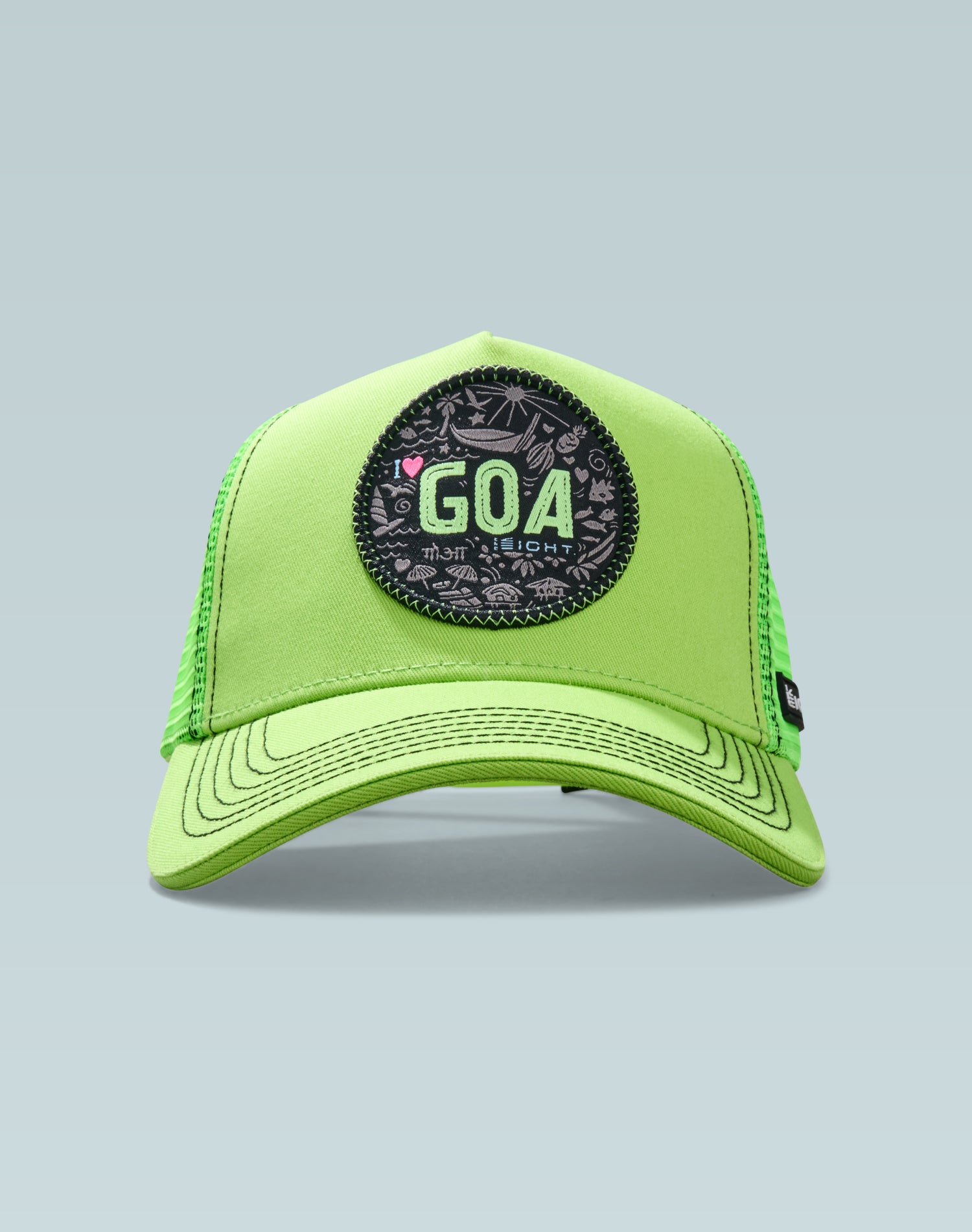 Goa Groove Neon Glow-in-The-Dark Cotton Trucker Cap