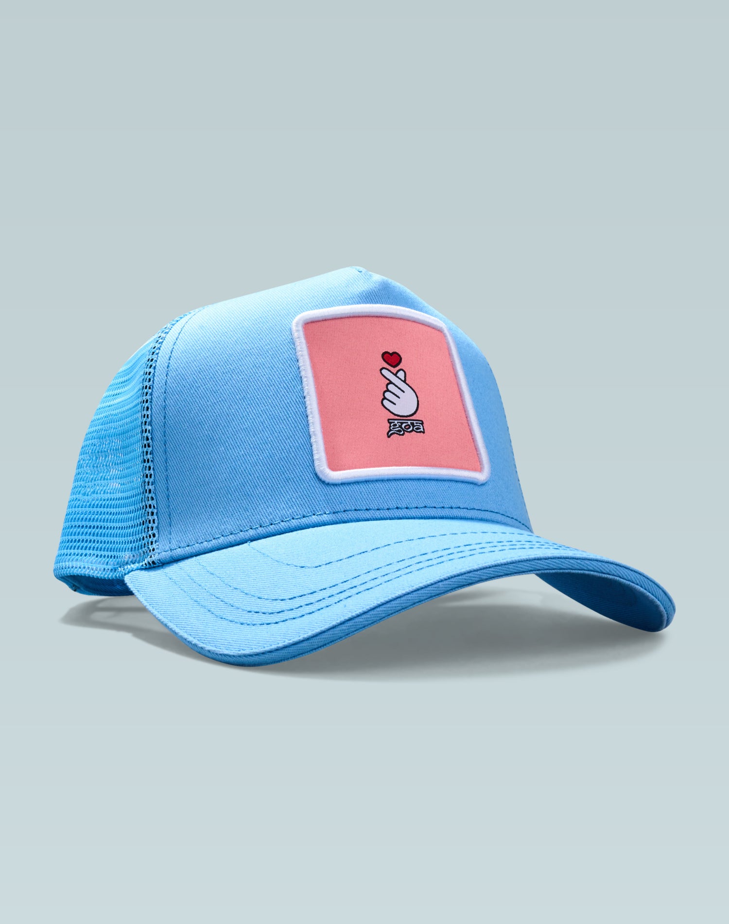 Goa X K-Love Blue and Pink Cotton Trucker Cap