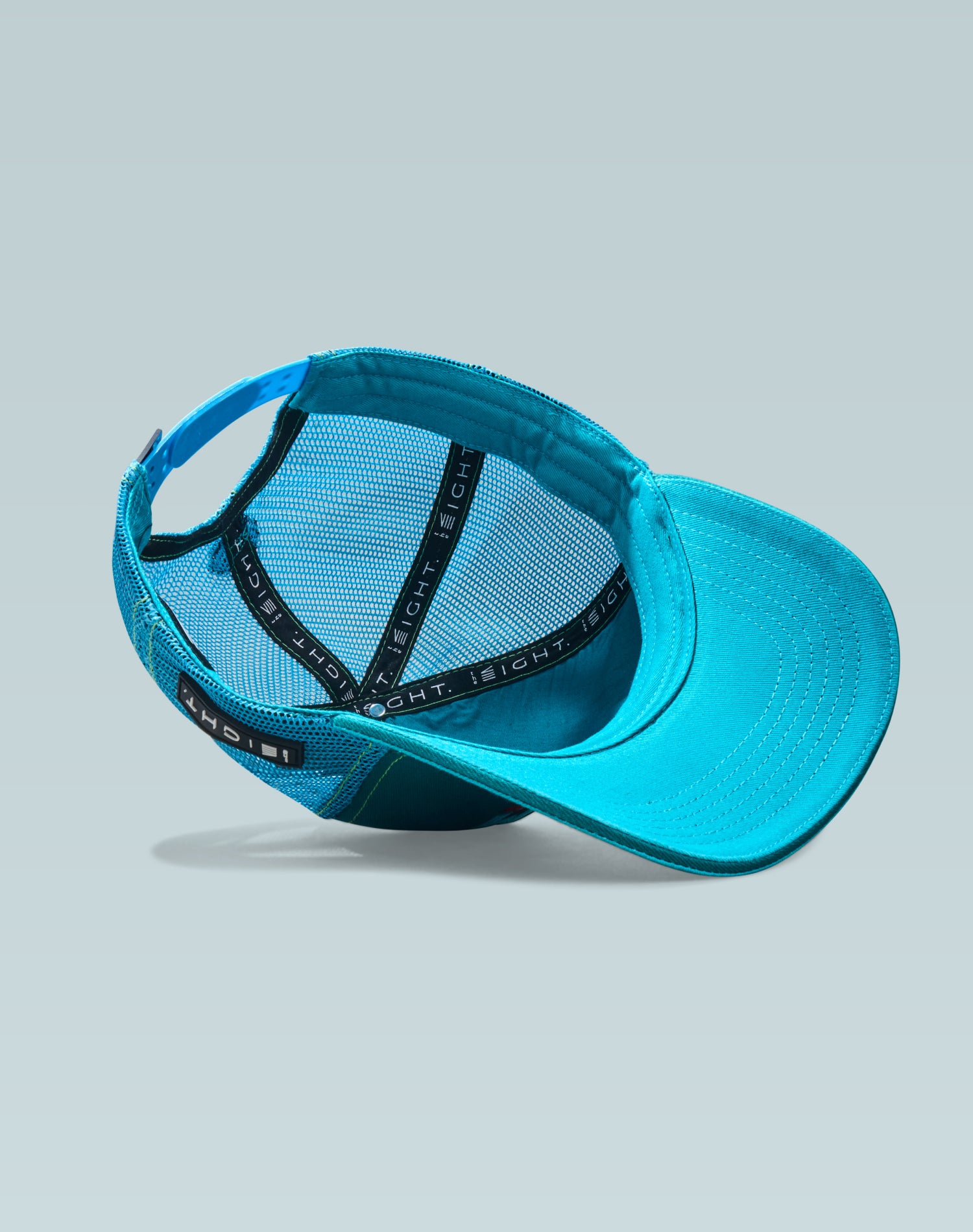 Gym Jock Teal Blue Cotton Trucker Cap