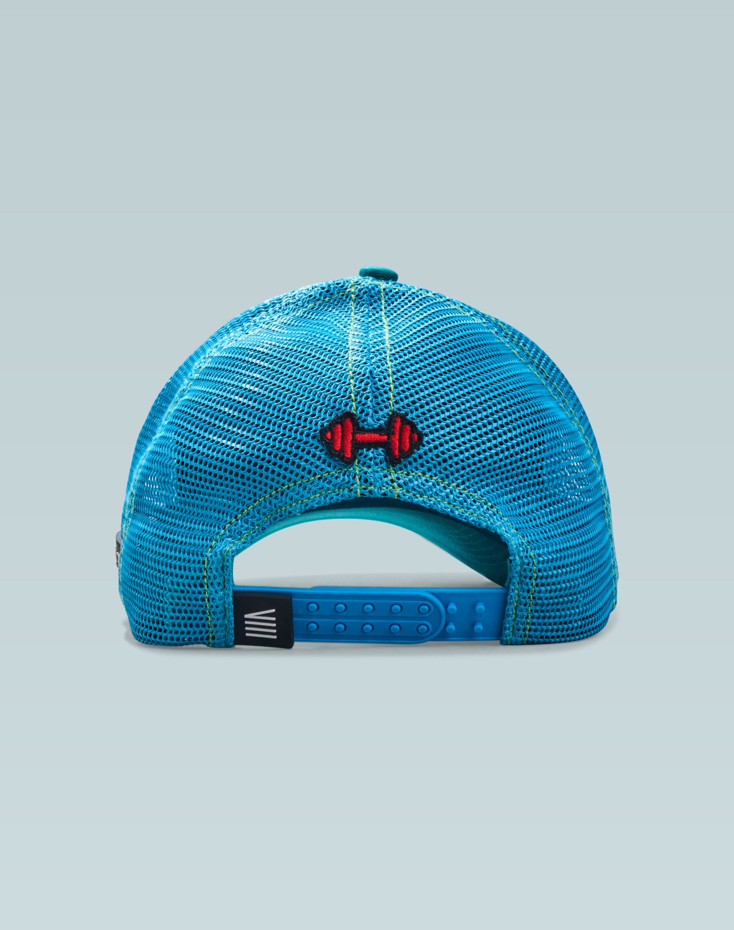 Gym Jock Teal Blue Cotton Trucker Cap