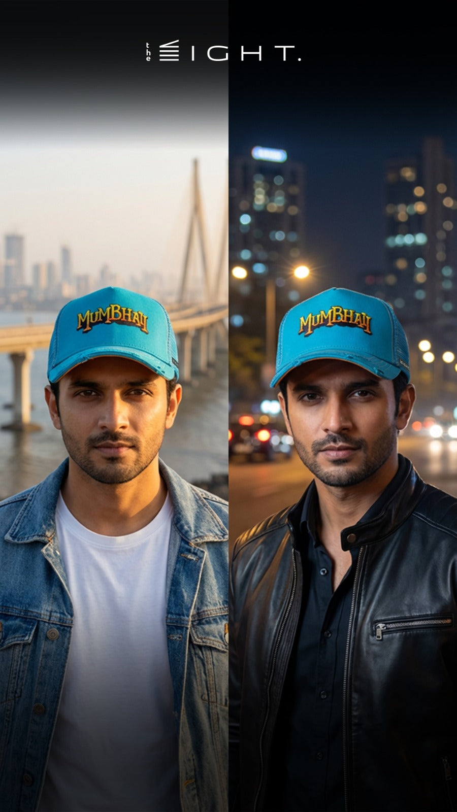 Mumbhai Blue Cotton Trucker Cap