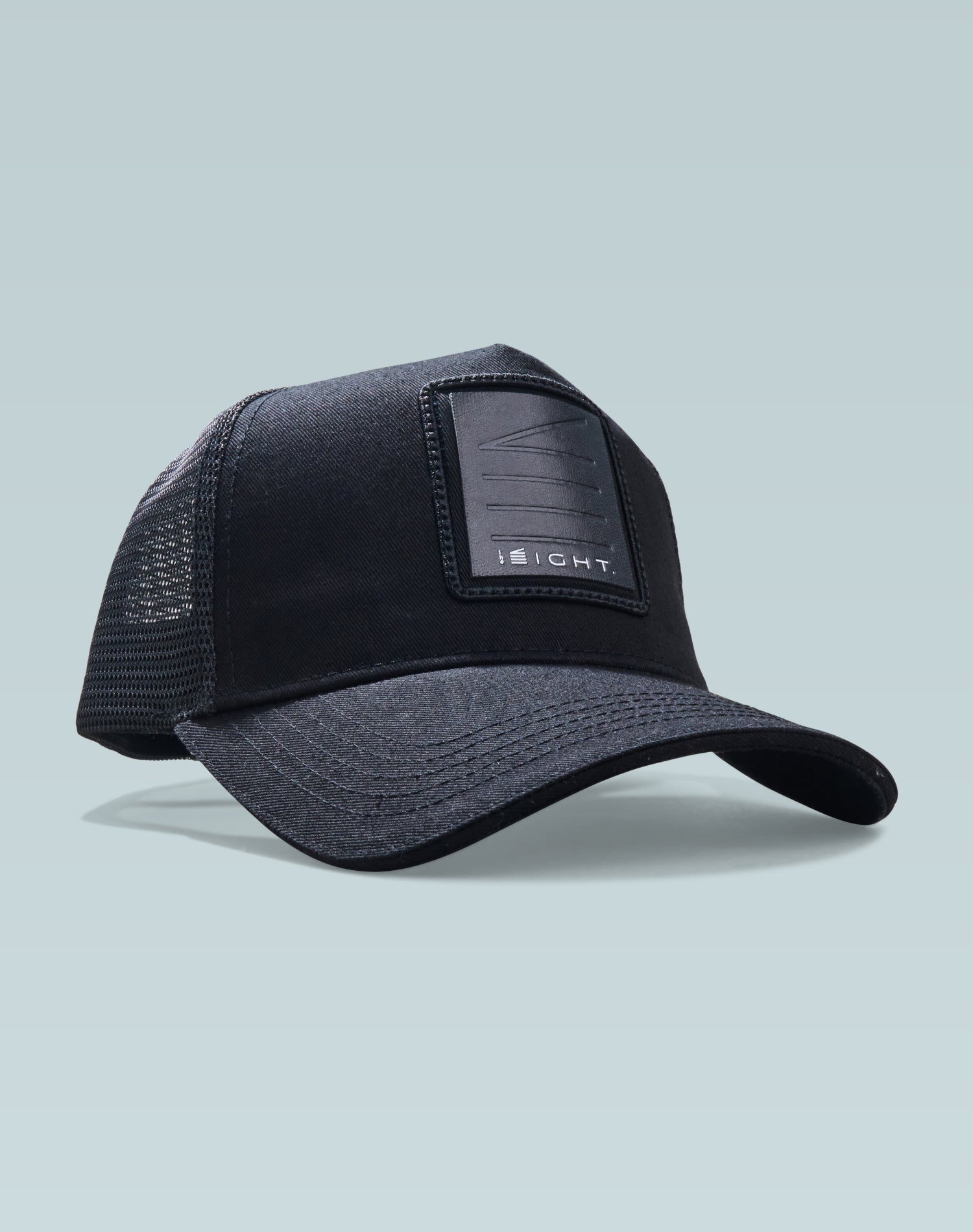 The ight Black Cotton Trucker Cap