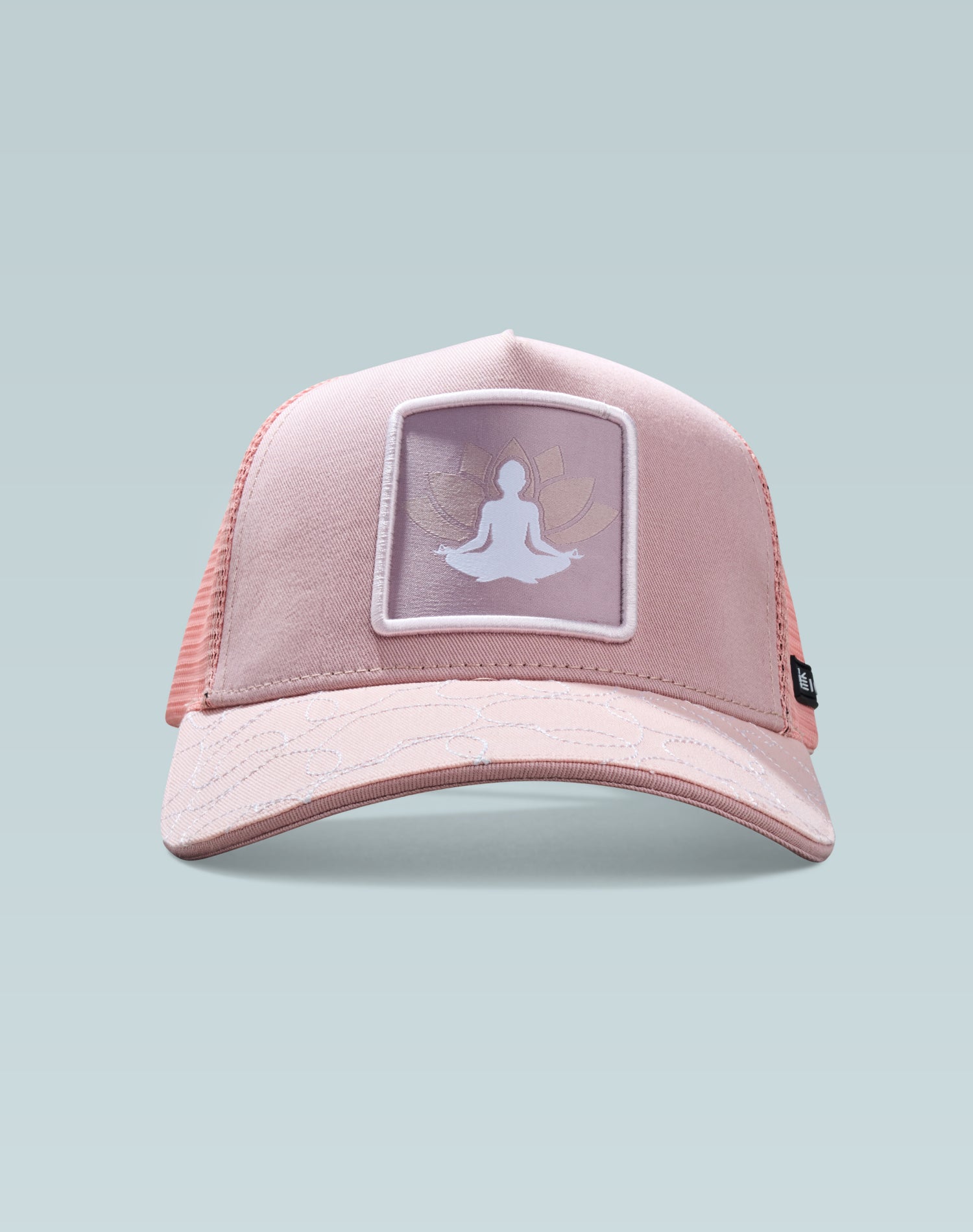 Tranquil Pastel Pink Cotton Trucker Cap