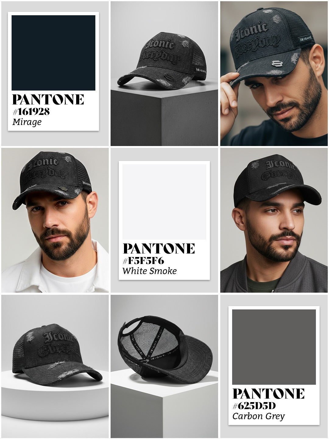 Zeus Black Rhinestones Trucker Cap